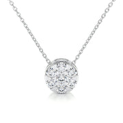 0.50 TCW Round CVD F/VS Diamond Necklace - Barbara Maison 