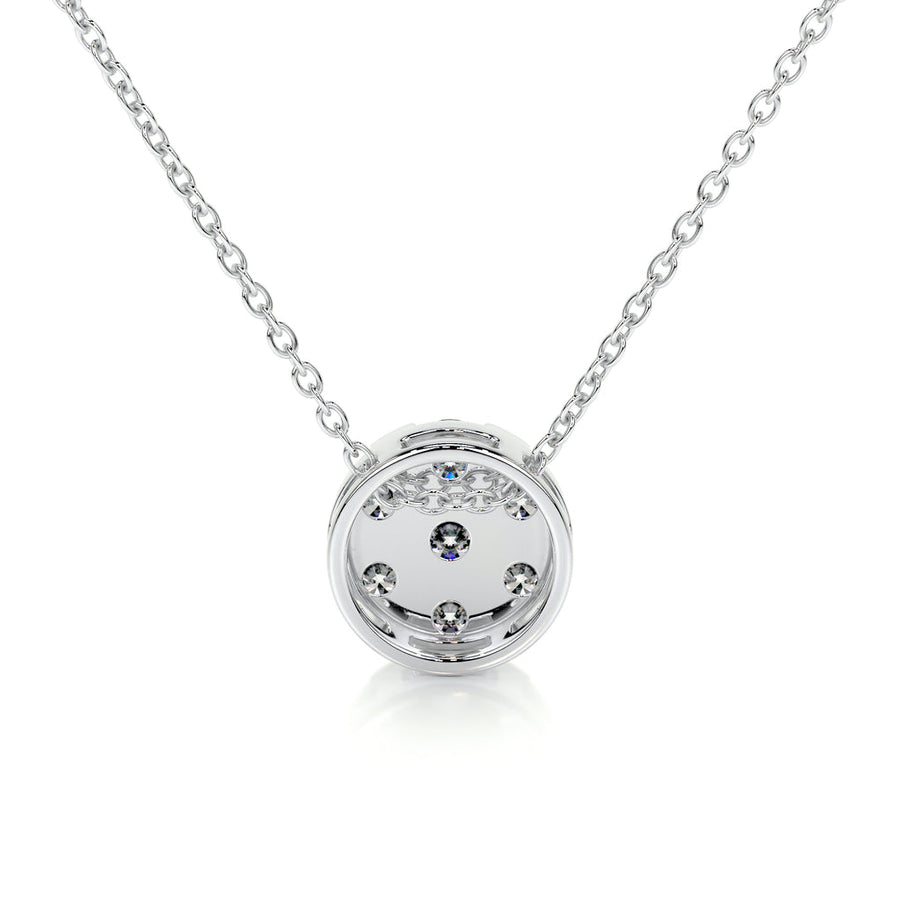 0.50 TCW Round CVD F/VS Diamond Necklace - Barbara Maison 