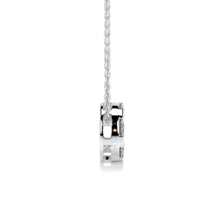 0.50 TCW Round CVD F/VS Diamond Necklace - Barbara Maison 