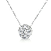 0.50 TCW Round CVD F/VS Diamond Necklace - Barbara Maison 