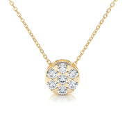 0.50 TCW Round CVD F/VS Diamond Necklace - Barbara Maison 