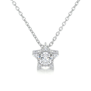 0.25 CT Round CVD F/VS Diamond Necklace - Barbara Maison 