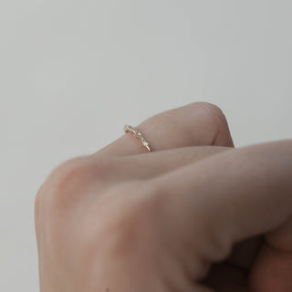 0.07 Dainty Moissanite Wedding Band