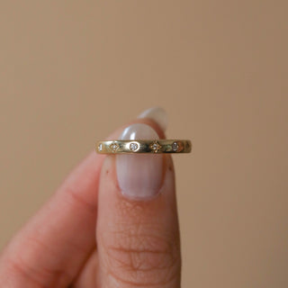 0.10 Moissanite Wedding Band