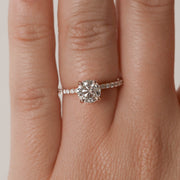 0.68 CT-1.35 CT Round Cut Solitaire Moissanite Engagement Ring - Barbara Maison 