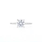 0.68 CT-1.35 CT Round Cut Solitaire Moissanite Engagement Ring - Barbara Maison 