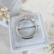 1.0 CT Round Five Stones CVD E/VS1 Diamond Engagement Ring - Barbara Maison 