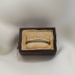 Moissanite Wedding Band