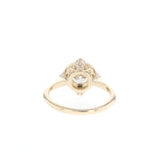 0.88 CT Round Cut Vintage Moissanite Engagement Ring - Barbara Maison 