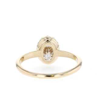 1.33 CT Oval Cut Solitaire Moissanite Engagement Ring - Barbara Maison 