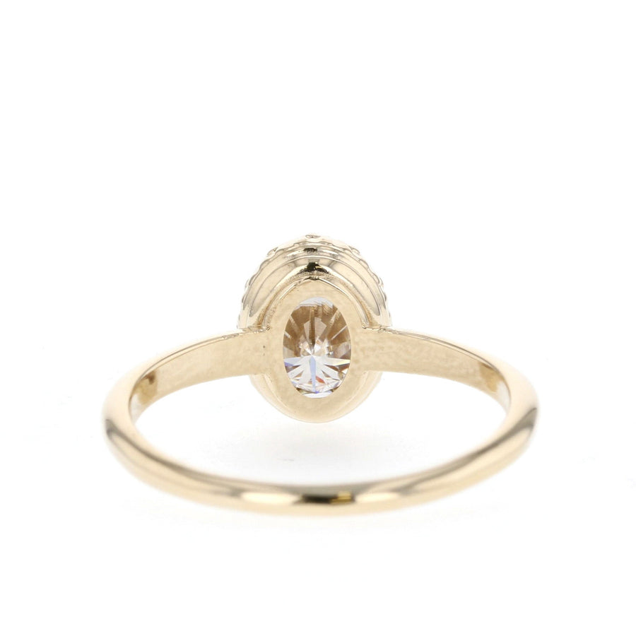 1.33 CT Oval Cut Solitaire Moissanite Engagement Ring - Barbara Maison 