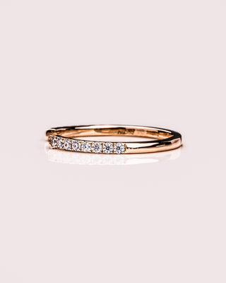 0.18 Shaped Open Moissanite Wedding Band