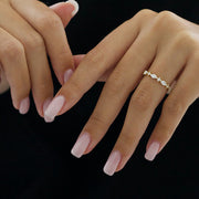 2.5ct Oval G- VS Diamond Engagement Ring With Hidden Halo Setting - Barbara Maison 