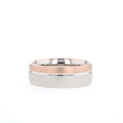 Satin-Finish Two Tone Regular Men's Band - Barbara Maison 