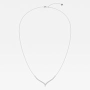 0.16 Moissanite Diamond Petite Chevron Necklace