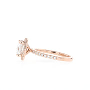 1.49 CT Cushion Cut Halo Moissanite Engagement Ring - Barbara Maison 