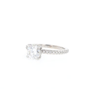 0.88 - 1.35 CT Round Cut Solitaire Moissanite Engagement Ring - Barbara Maison 