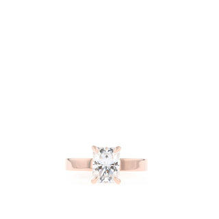 1.04 CT-2.43 CT Radiant Cut Solitaire Moissanite Engagement Ring - Barbara Maison 