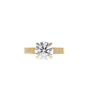 1.0 CT-2.75 CT Round Cut Solitaire Engagement Ring - Barbara Maison 