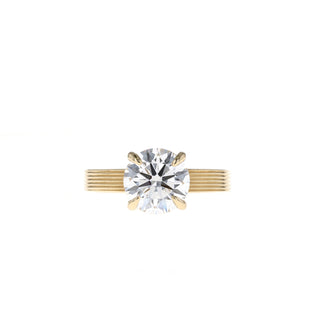 1.0 CT-2.75 CT Round Cut Solitaire Engagement Ring - Barbara Maison 