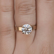 1.0 CT-2.75 CT Round Cut Solitaire Engagement Ring - Barbara Maison 
