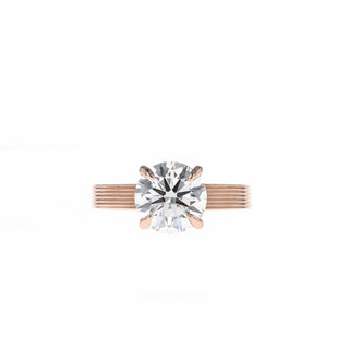 1.0 CT-2.75 CT Round Cut Solitaire Engagement Ring - Barbara Maison 