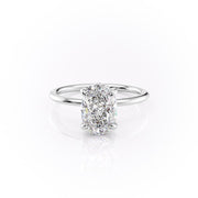 2.10 CT Oval Cut Solitaire Style Moissanite Engagement Ring - Barbara Maison 