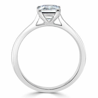 1.0 CT Cushion Cut Moissanite Solitaire Engagement Ring - Barbara Maison 