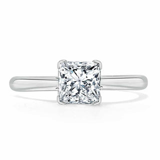 1.0 CT Cushion Cut Moissanite Solitaire Engagement Ring - Barbara Maison 