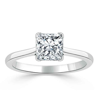 1.0 CT Cushion Cut Moissanite Solitaire Engagement Ring - Barbara Maison 