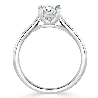 1.0 CT Cushion Cut Solitaire Moissanite Engagement Ring - Barbara Maison 