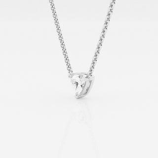 0.50 CT Trillion Moissanite Diamond Solitaire Necklace - Barbara Maison 