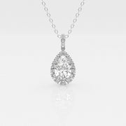 2 carat moissanite necklace