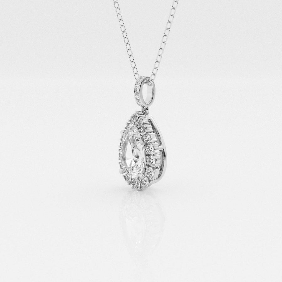 2 carat moissanite necklace