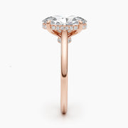 2.5ct Oval G- VS Hidden Halo Diamond Engagement Ring