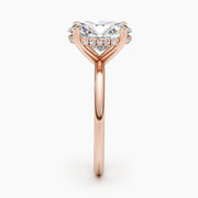 2.5ct Oval G- VS Hidden Halo Diamond Engagement Ring