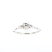 0.84-1.91 CT Oval Cut 3 Stones Moissanite Engagement Ring - Barbara Maison 