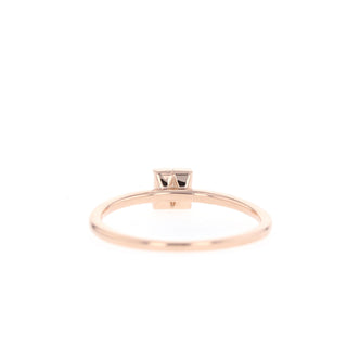 Baguette Solitaire Moissanite Engagement Ring