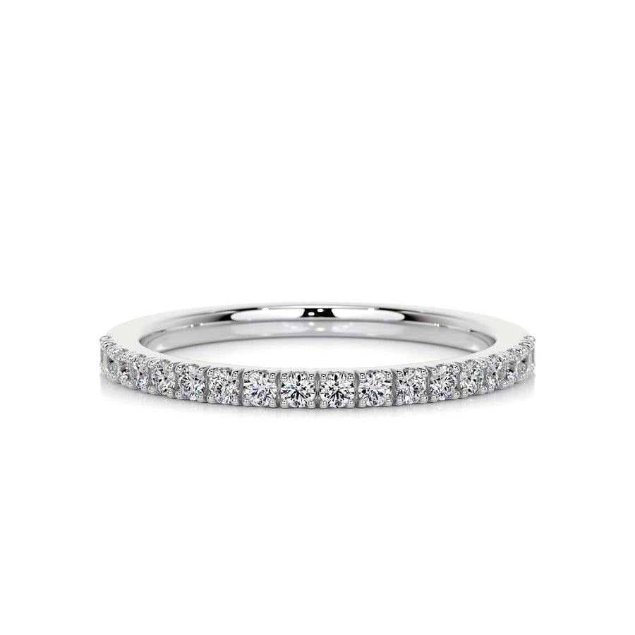0.3ct Round EF- VVS Diamond Half Eternity Wedding Band