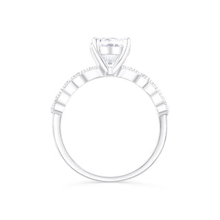 1.50 CT Round Cut Solitaire Moissanite Engagement Ring - Barbara Maison 