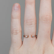 0.14 Baguette Open Moissanite Wedding Band