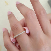 0.20 Half Eternity Moissanite Wedding Band