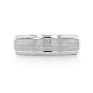 Brushed Finish Classic Men's Wedding Band - Barbara Maison 