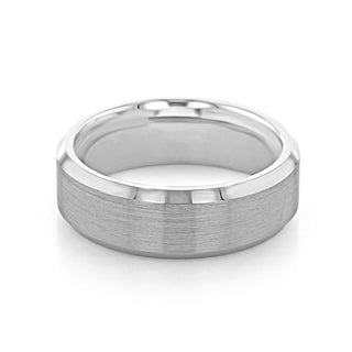 Brushed Finish Classic Men's Wedding Band - Barbara Maison 