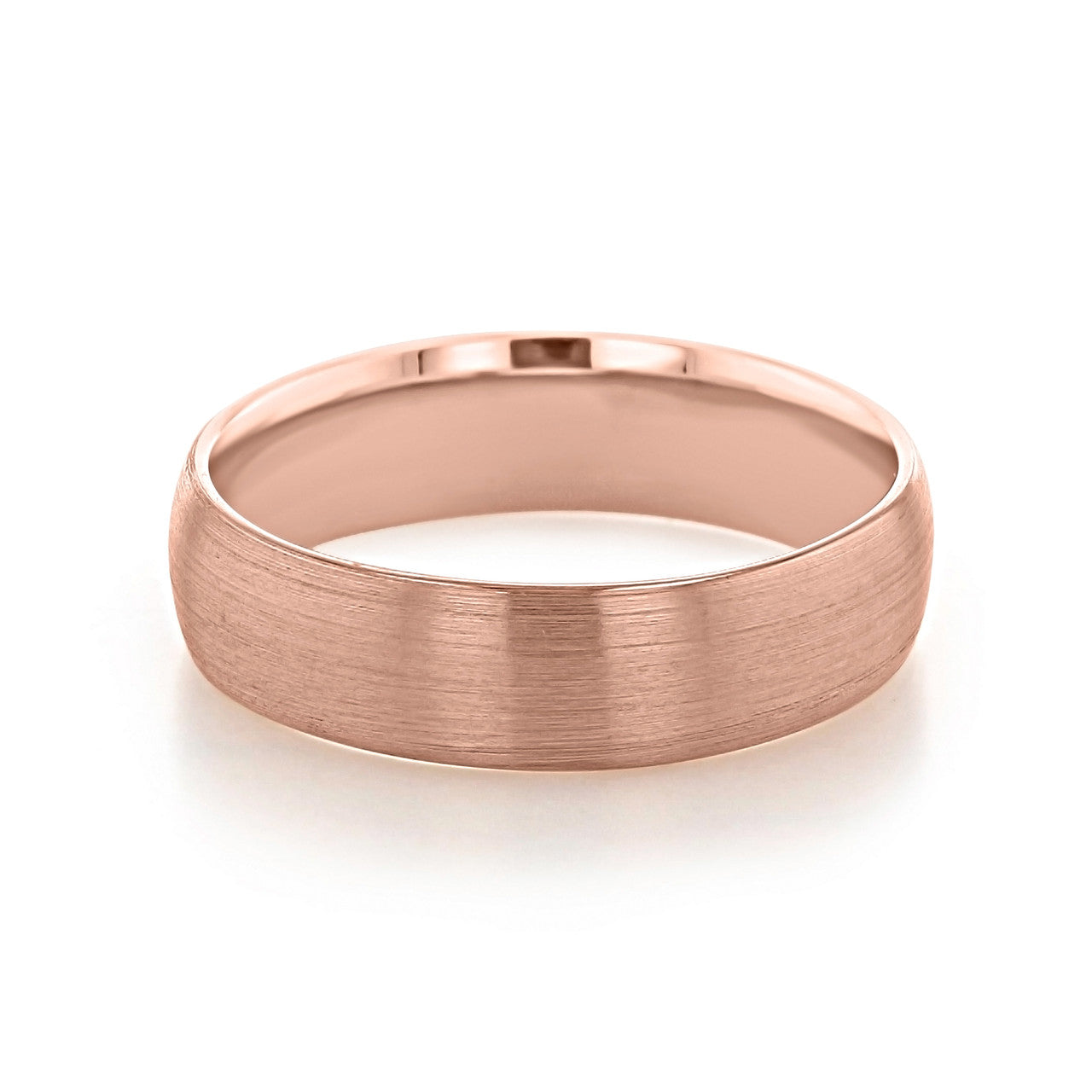 Brushed Finish Classic Men's Wedding Band - Barbara Maison 