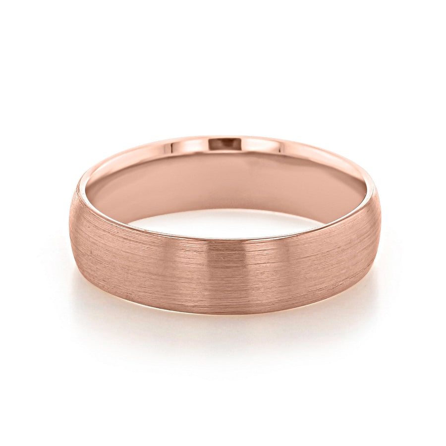 Brushed Finish Classic Men's Wedding Band - Barbara Maison 