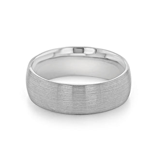 Brushed Finish Classic Men's Wedding Band - Barbara Maison 