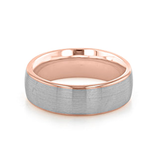 Brushed Finish Classic Wedding Band For Men - Barbara Maison 