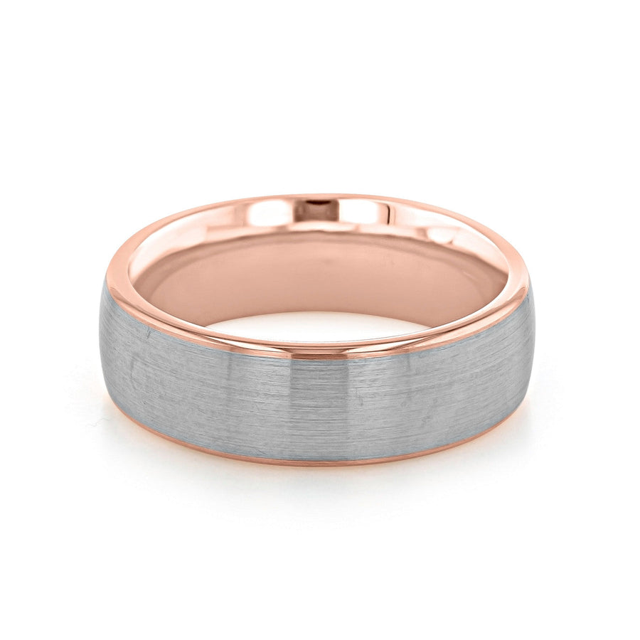 Brushed Finish Classic Wedding Band For Men - Barbara Maison 