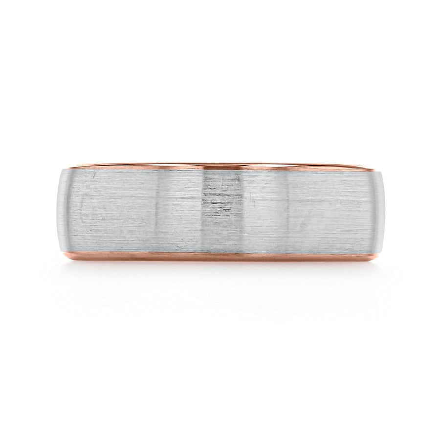 Brushed Finish Classic Wedding Band For Men - Barbara Maison 